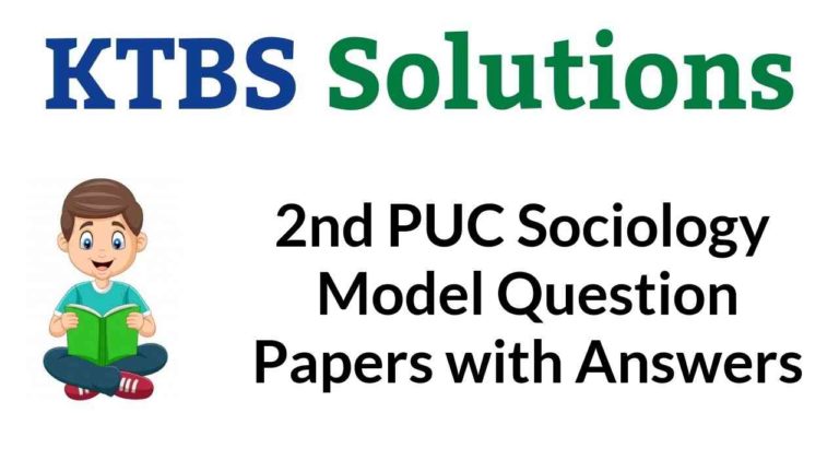 2nd PUC Sociology Model Question Papers with Answers