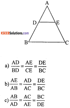 KSEEB Solutions for Class 10 Maths Chapter 2 Triangles Additional Questions 2