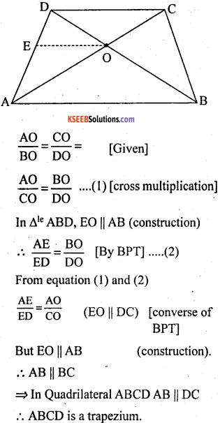 KSEEB Solutions for Class 10 Maths Chapter 2 Triangles Additional Questions 20