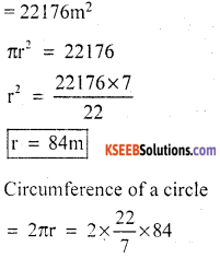 KSEEB Solutions for Class 10 Maths Chapter 5 Areas Related to Circles Additional Questions 6