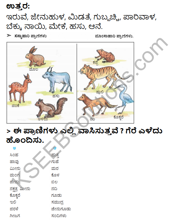 KSEEB Solutions for Class 3 EVS Chapter 1 A Day in the Garden in Kannada 6