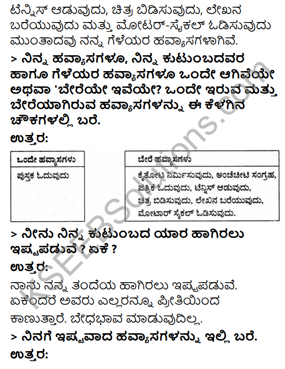 KSEEB Solutions for Class 3 EVS Chapter 17 My hobby in Kannada 3