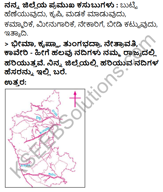 KSEEB Solutions for Class 3 EVS Chapter 25 My District - Your District in Kannada 8