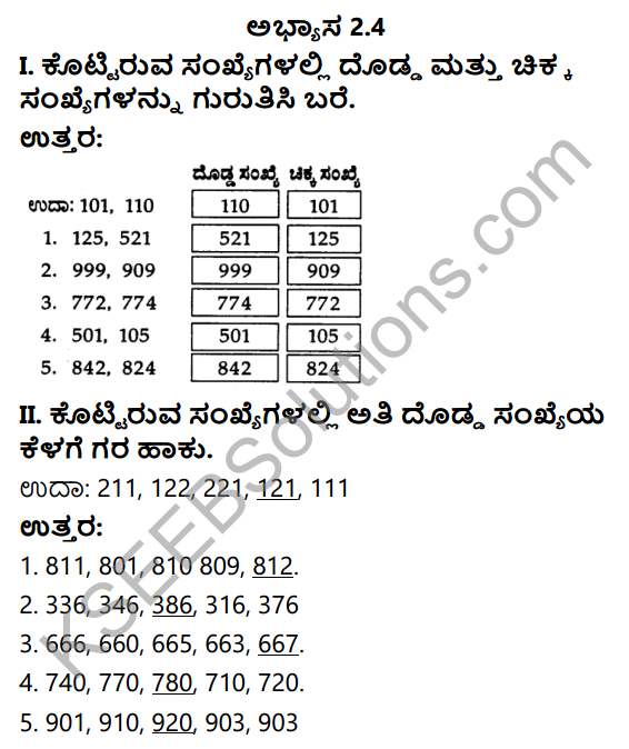 KSEEB Solutions for Class 3 Maths Chapter 2 Numbers in Kannada 18