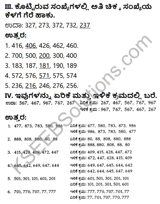 KSEEB Solutions for Class 3 Maths Chapter 2 Numbers in Kannada 19