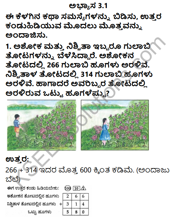 KSEEB Solutions for Class 3 Maths Chapter 3 Addition in Kannada 3