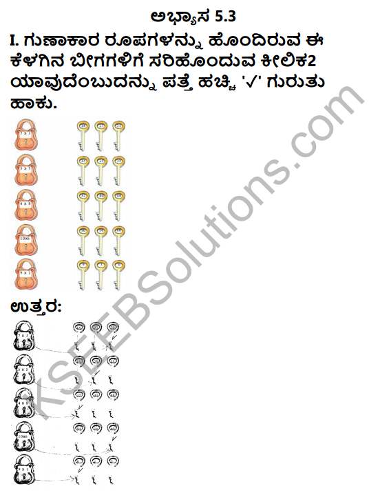 KSEEB Solutions for Class 3 Maths Chapter 5 Multiplication in Kannada 6