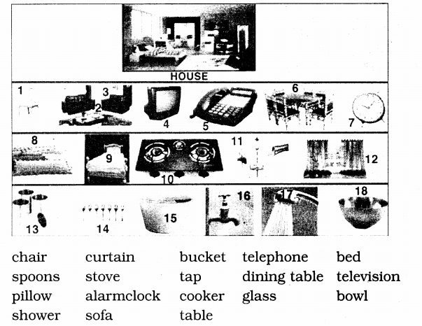KSEEB Solutions for Class 4 English Chapter 1 Household Articles 5