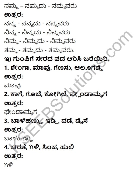 Savi Kannada Text Book Class 4 Solutions Chapter 8 Tayigondu Patra 6