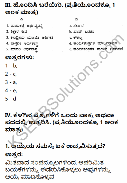 2nd Puc Economics 1st Chapter Notes In Kannada KSEEB