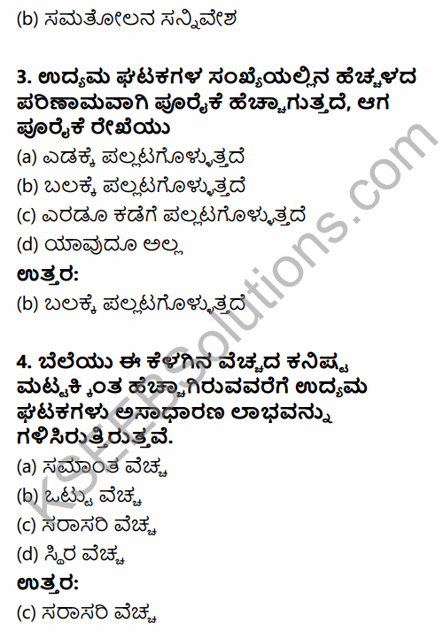 2nd PUC Economics Question Bank Chapter 5 The Theory of the Firm and Perfect Competition in Kannada 2