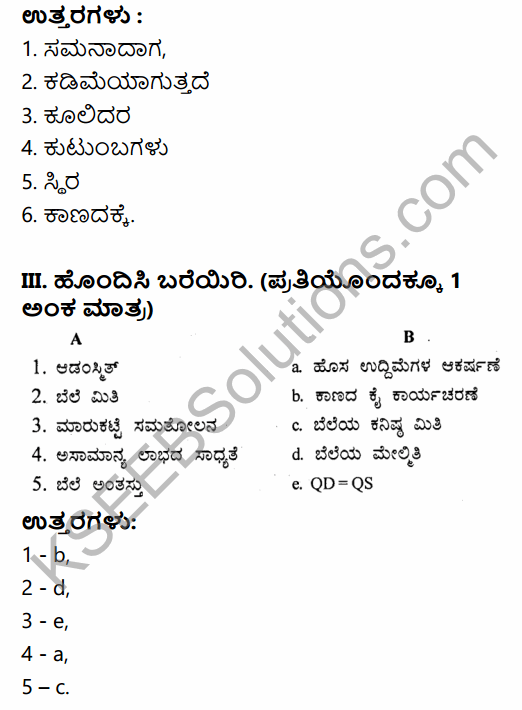 2nd PUC Economics Question Bank Chapter 5 The Theory of the Firm and Perfect Competition in Kannada 5
