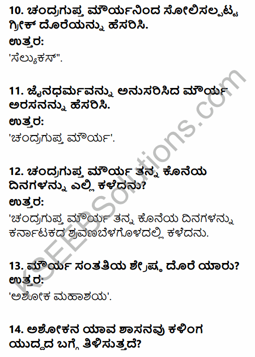 2nd PUC History Question Bank Chapter 4 Ancient Period in Kannada 34