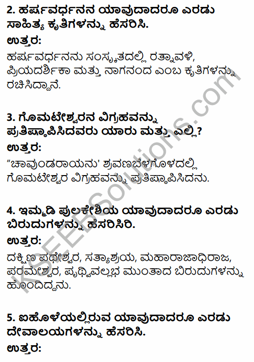 2nd PUC History Question Bank Chapter 4 Ancient Period in Kannada 99