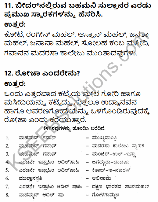 2nd PUC History Question Bank Chapter 5 Medieval Period in Kannada 126