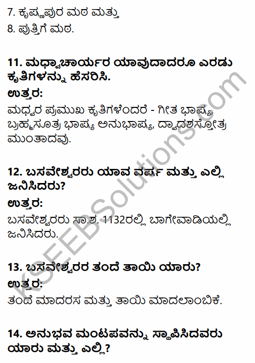 2nd PUC History Question Bank Chapter 6 Socio-Religious Reform Movement In Medieval India in Kannada 11