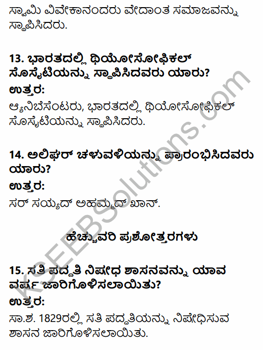 2nd PUC History Question Bank Chapter 7 Modern India in Kannada 59