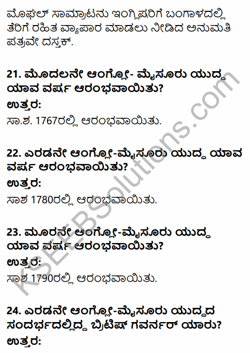 2nd PUC History Question Bank Chapter 7 Modern India in Kannada 6
