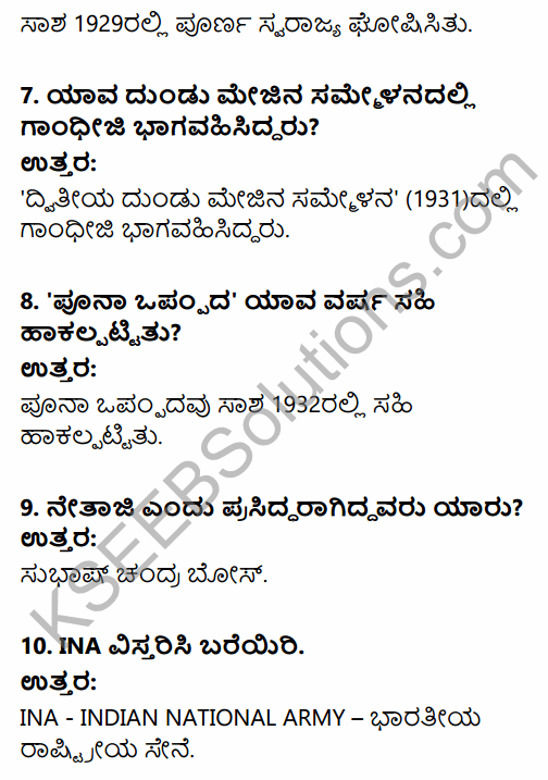 2nd PUC History Question Bank Chapter 7 Modern India in Kannada 84