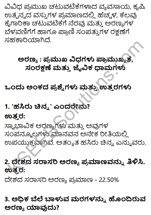 1st PUC Geography Question Bank Chapter 10 Climate, Soil and Forest in Kannada 36