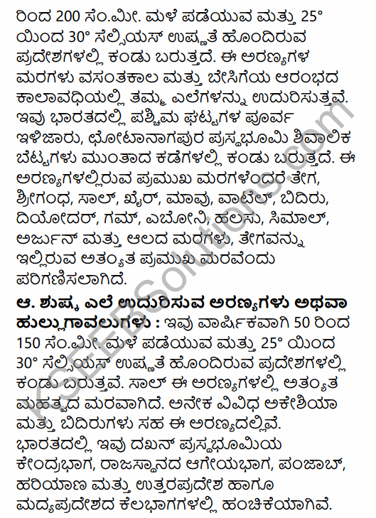 1st PUC Geography Question Bank Chapter 10 Climate, Soil and Forest in Kannada 47