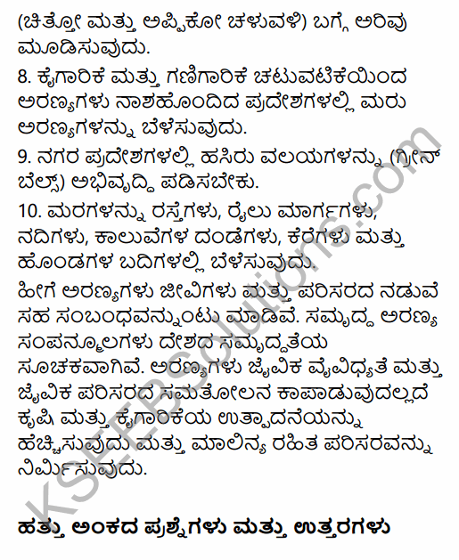 1st PUC Geography Question Bank Chapter 10 Climate, Soil and Forest in Kannada 53