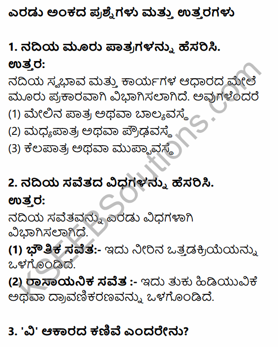1st PUC Geography Question Bank Chapter 4 Landforms in Kannada 30