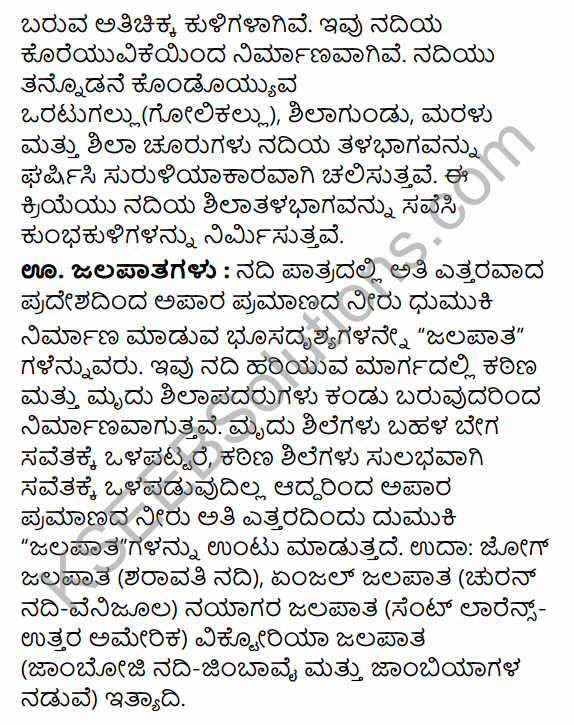 1st PUC Geography Question Bank Chapter 4 Landforms in Kannada 36