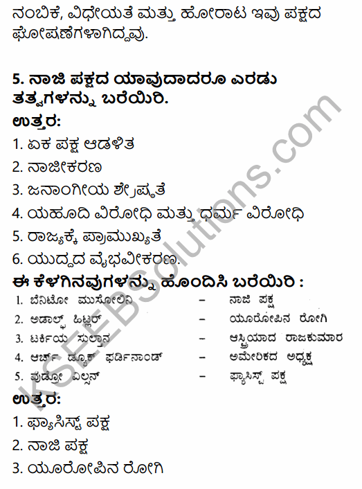 1st PUC History Question Bank Chapter 10 World Wars and International Organizations in Kannada 25
