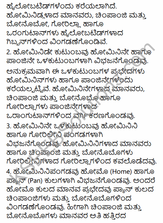 1st PUC History Question Bank Chapter 2 The Story of Human Evolution in Kannada 15