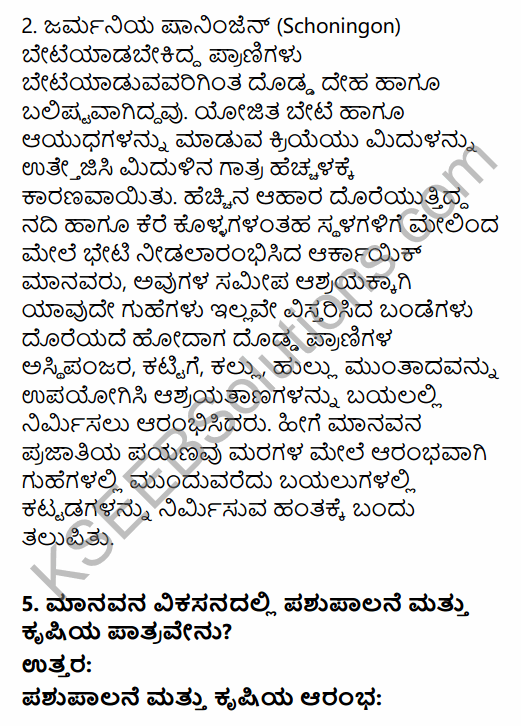 1st PUC History Question Bank Chapter 2 The Story of Human Evolution in Kannada 18