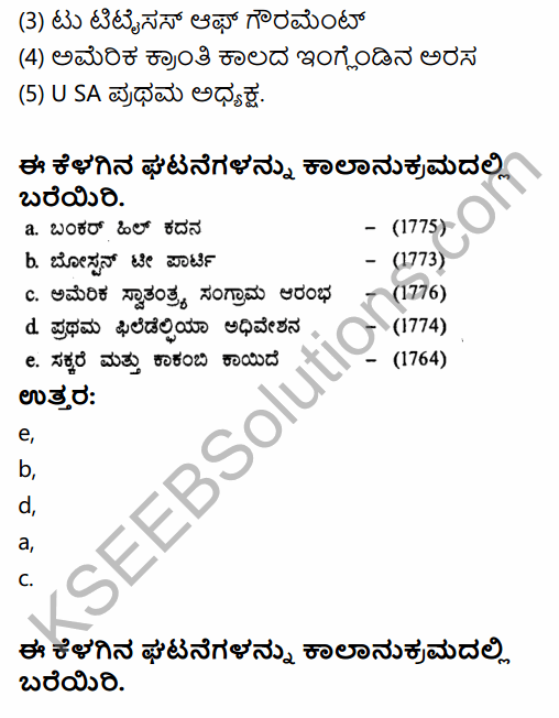 1st PUC History Question Bank Chapter 8 World Revolutions in Kannada 25