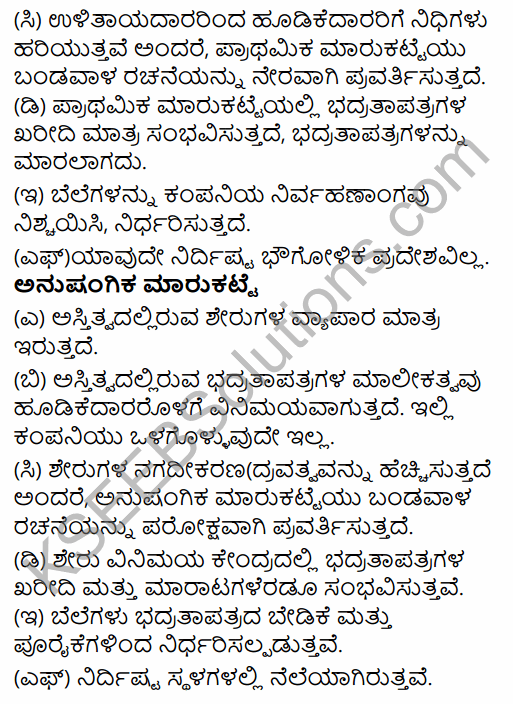 2nd PUC Business Studies Model Question Paper 1 with Answers in Kannada 19