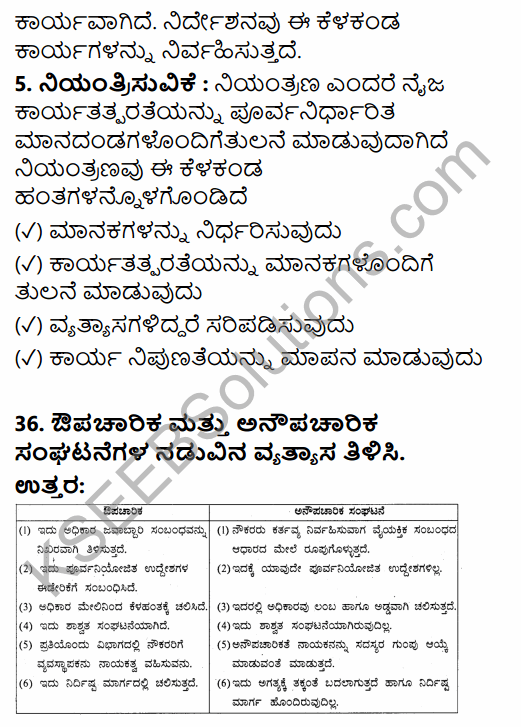 2nd PUC Business Studies Model Question Paper 1 with Answers in Kannada 26