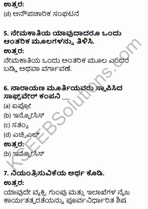 2nd PUC Business Studies Previous Year Question Paper March 2019 in Kannada 3