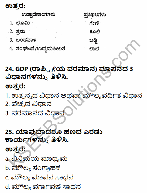 2nd PUC Economics Previous Year Question Paper March 2019 in Kannada 10