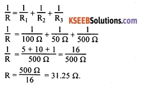 KSEEB Class 10 Science Important Questions Chapter 12 Electricity 58
