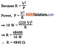 KSEEB Class 10 Science Important Questions Chapter 12 Electricity 69