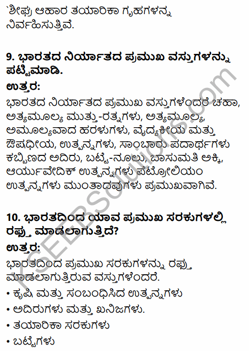 1st PUC Business Studies Question Bank Chapter 11 International Business - I in Kannada 14