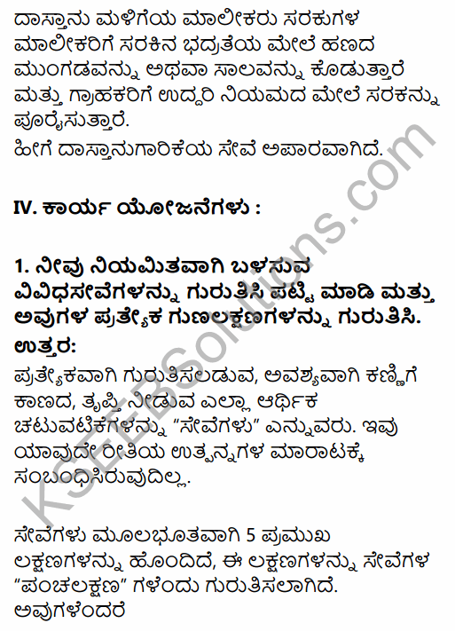 1st PUC Business Studies Question Bank Chapter 4 Business Services in Kannada 31