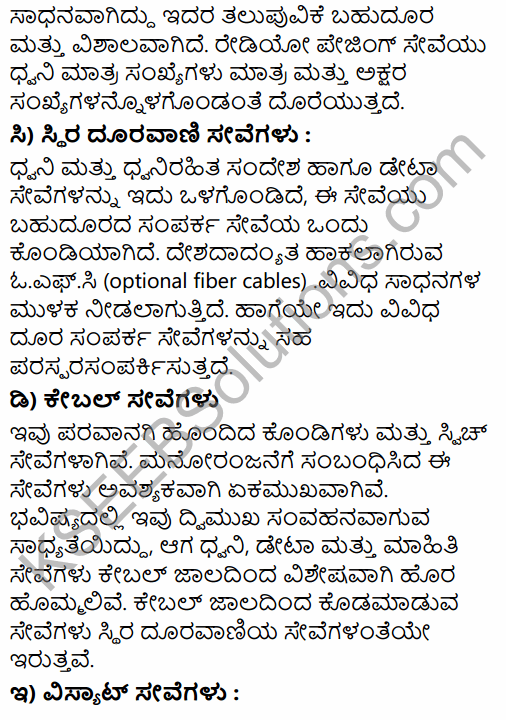 1st PUC Business Studies Question Bank Chapter 4 Business Services in Kannada 8
