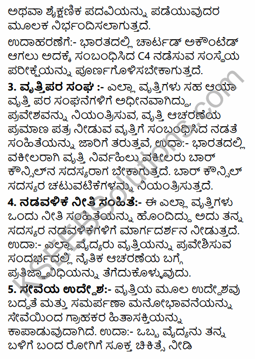 2nd PUC Business Studies Question Bank Chapter 1 Nature and Significance of Management in Kannada 5