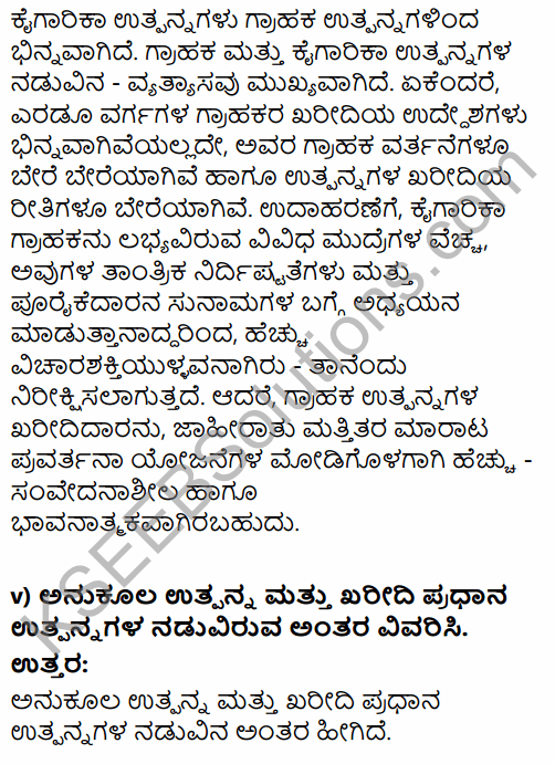 2nd PUC Business Studies Question Bank Chapter 11 Marketing Management in Kannada 14