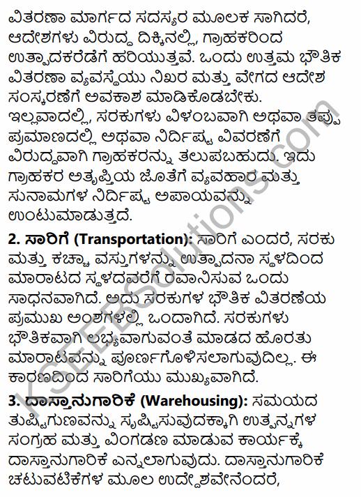 2nd PUC Business Studies Question Bank Chapter 11 Marketing Management in Kannada 51