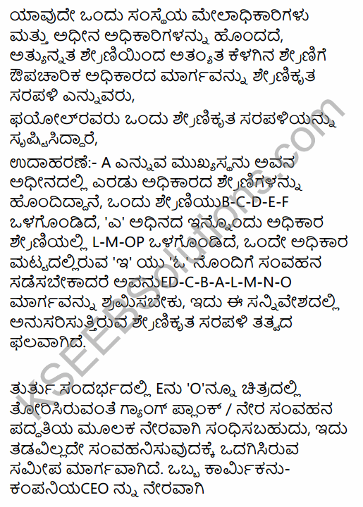 2nd PUC Business Studies Question Bank Chapter 2 Principles of Management in Kannada 15