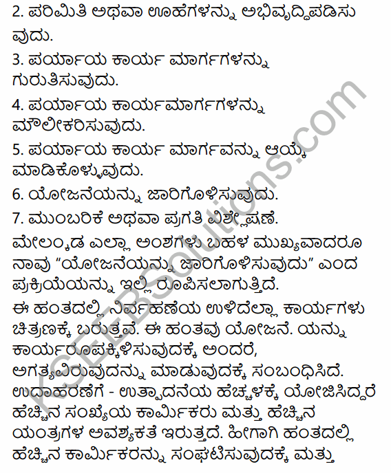 2nd PUC Business Studies Question Bank Chapter 4 Planning in Kannada 25