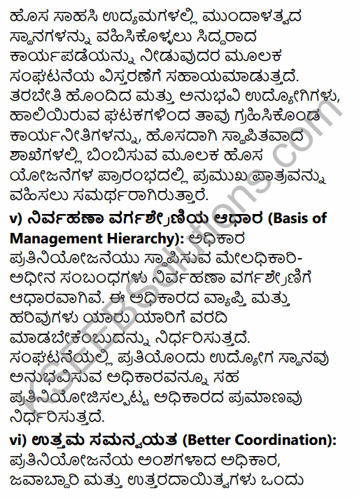 2nd PUC Business Studies Question Bank Chapter 5 Organising in Kannada 18