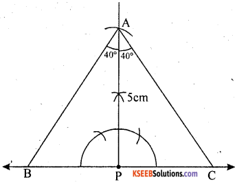 KSEEB Solutions for Class 8 Maths Chapter 12 Construction of Triangles Additional Questions 8