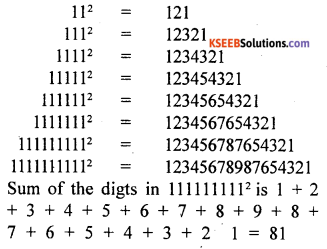 KSEEB Solutions for Class 8 Maths Chapter 5 Squares, Square Roots, Cubes, Cube Roots Additional Questions 3