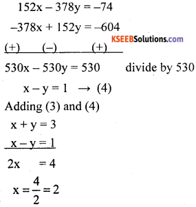 KSEEB Solutions for Class 10 Maths Chapter 3 Pair of Linear Equations in Two Variables Ex 3.7 23